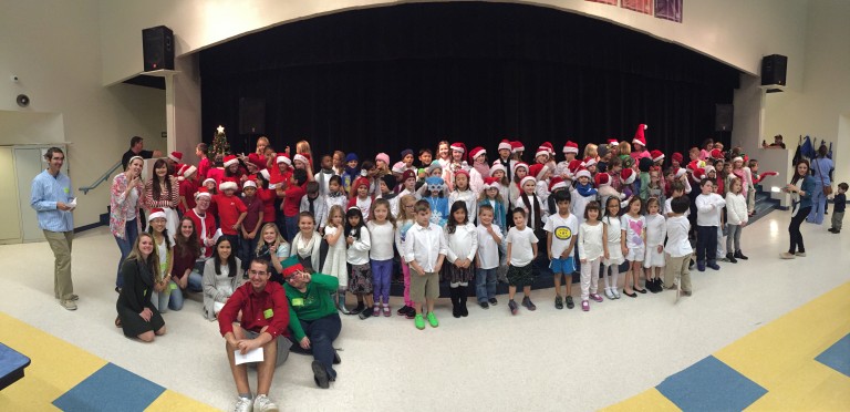 Julington Creek Elementary students perform holiday songs in sign language