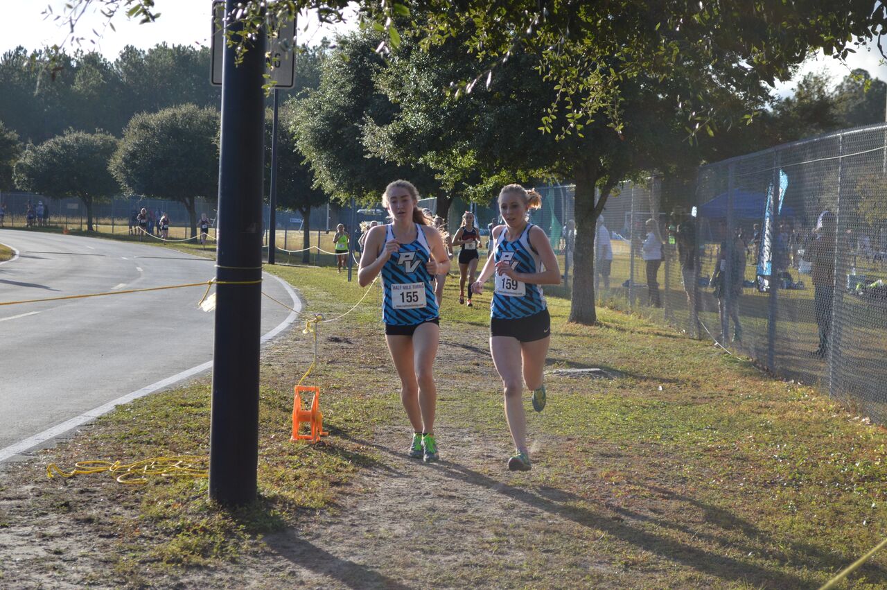 PVHS XC Claire Moritz and Abby Reimer 1512