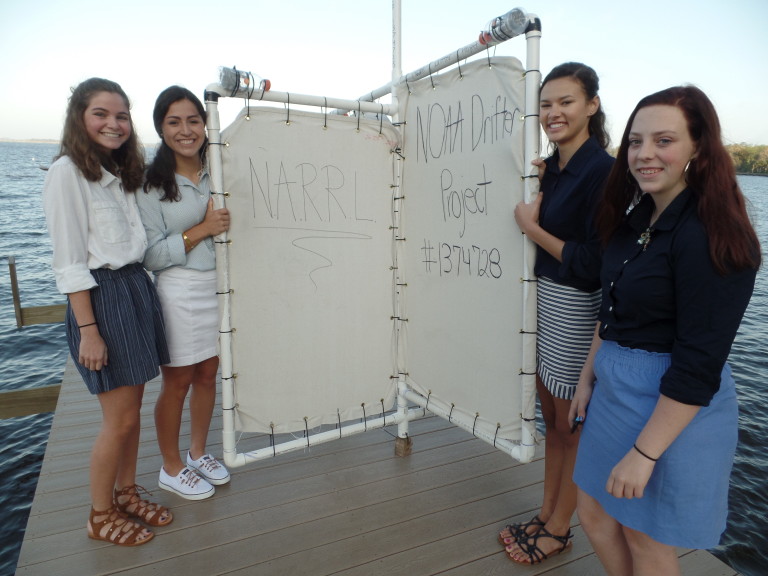 Bolles students launch surface drifter in Atlantic Ocean