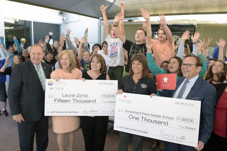Strike up the band: Switzerland Point’s Laurie Zentz named Teacher of the Year finalist
