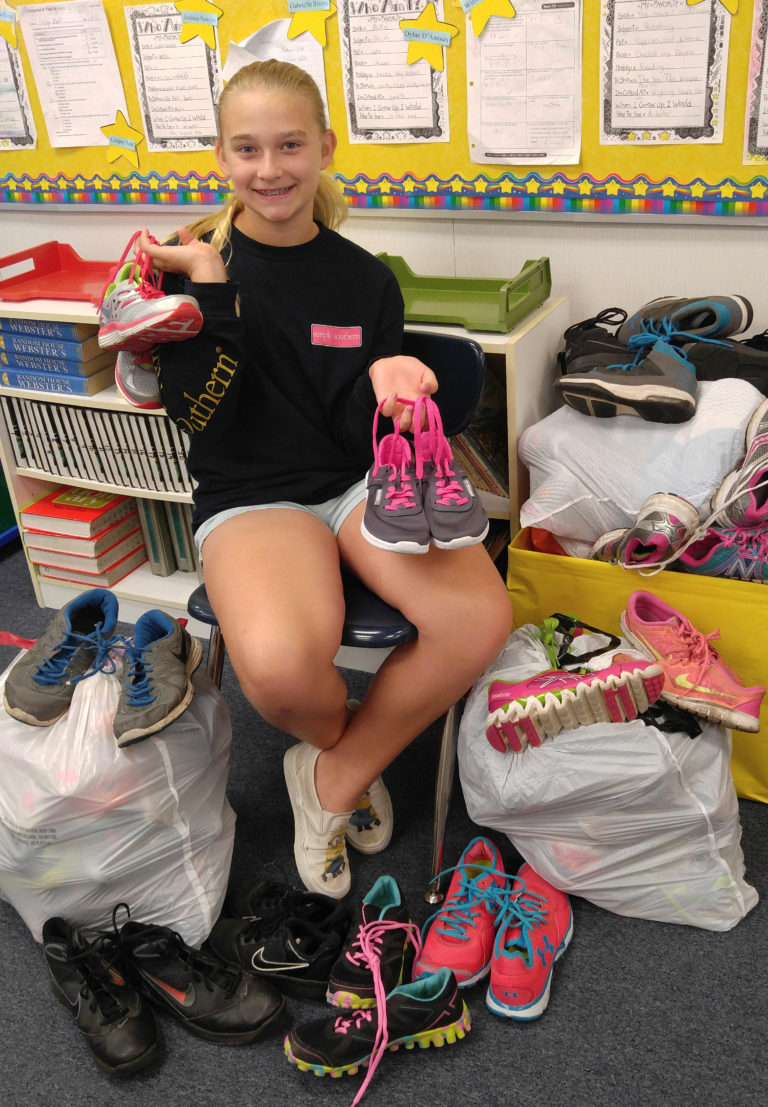 Julington Creek fifth graders collect shoes for schnauzers