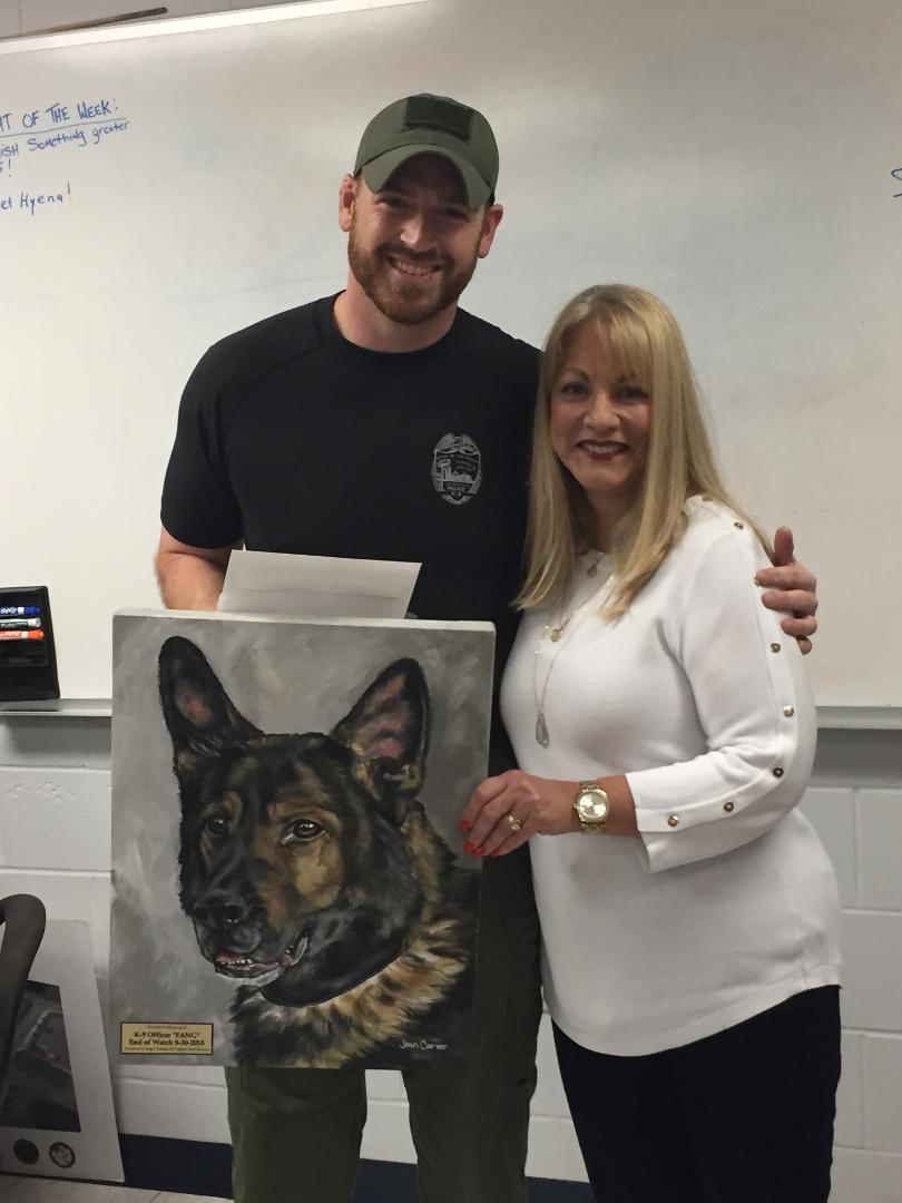 TCL Artist Carver and k9 Fang 1812