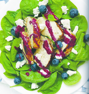FNL Pantry Raiders Blueberry Spinach Salad with Grilled Chicken 1907 LORES