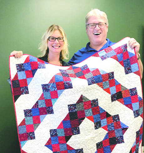 MNL Am Legion Honeybee Quilt Guild donation 1909 LORES