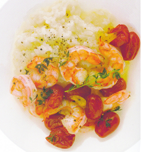 FNL Pantry Raiders Rice Roasted Shrimp Tomatoes 2009F LORES