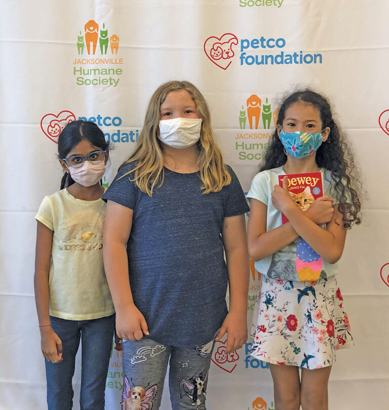 Students collect donations for animals … and read to them!