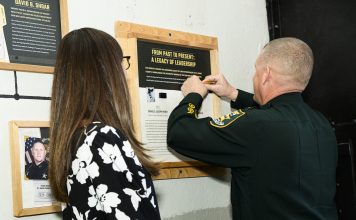 Old Jail hosts ceremony for Sheriff Hardwick’s badge donation