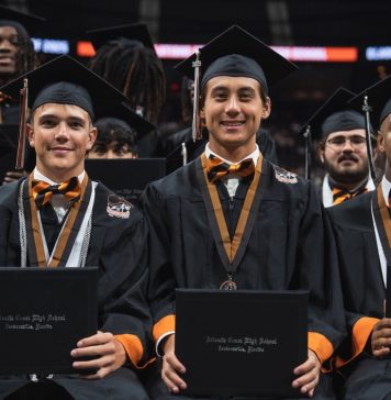 For the first time in district history, students from every subgroup across all Duval high schools surpassed a 90% graduation rate. Photo courtesy Duval County Public Schools