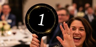 The hybrid event features both an in-person live auction and an online bidding platform to support school enhancements. Photo courtesy of Palencia Elementary School PTO.