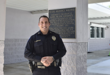 Chief Jeffrey Tambasco outside the FBPD station. Photo by Kate Kimmel/Nassau NewsLine