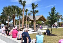 Park visitors watch the Honey Badgers perform. Photo by Kate Kimmel/Nassau NewsLine