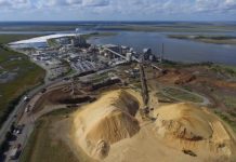 The Rayonier Advanced Materials cellulose specialties plant in Fernandina Beach. The company wants to add a bioethanol facility to the plant. Photo courtesy Rayonier Advanced Materials