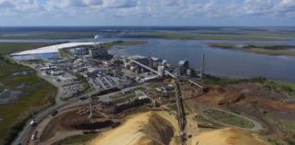 The Rayonier Advanced Materials cellulose specialties plant in Fernandina Beach. The company wants to add a bioethanol facility to the plant. Photo courtesy Rayonier Advanced Materials