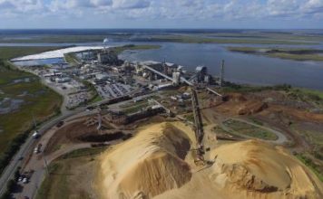 The Rayonier Advanced Materials cellulose specialties plant in Fernandina Beach. The company wants to add a bioethanol facility to the plant. Photo courtesy Rayonier Advanced Materials
