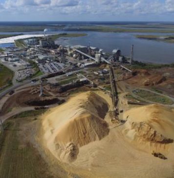 The Rayonier Advanced Materials cellulose specialties plant in Fernandina Beach. The company wants to add a bioethanol facility to the plant. Photo courtesy Rayonier Advanced Materials