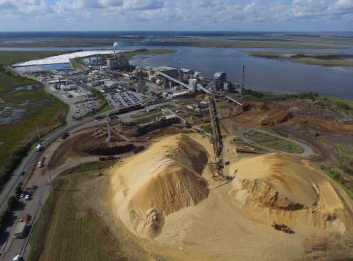 The Rayonier Advanced Materials cellulose specialties plant in Fernandina Beach. The company wants to add a bioethanol facility to the plant. Photo courtesy Rayonier Advanced Materials