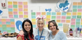 Staff members celebrate "Landrum is Love" week during the PTO-sponsored staff appreciation events. Photo courtesy Ocean Palms Elementary PTO