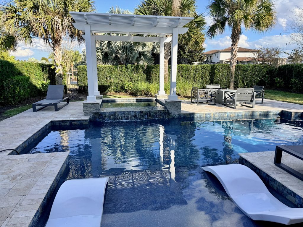 Luxury vacation homes in Kissimmee offer private pools and ample space for families to relax and unwind. Photo courtesy of Debi Lander.