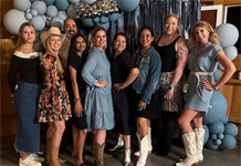 St. Johns County Chamber of Commerce staff pose at the 2025 Denim and Diamonds Gala. Photo courtesy of St. Johns County Chamber of Commerce