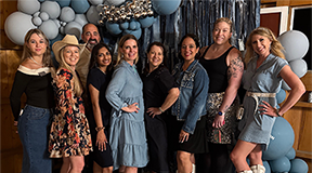 St. Johns County Chamber of Commerce staff pose at the 2025 Denim and Diamonds Gala. Photo courtesy of St. Johns County Chamber of Commerce