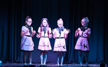 Young cast members perform during Theatre Troupe 1776's "1950s Cabaret" in 2025 at the Mandarin Community Club. Photo courtesy of Theatre Troupe 1776.