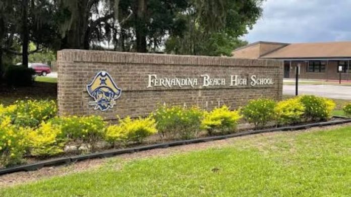 Fernandina Beach High School entrance sign. Submitted