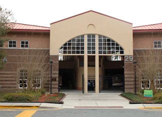 The Yulee Library, located at 76346 William Burgess Blvd., Yulee, Florida. Photo courtesy Florida State College at Jacksonville